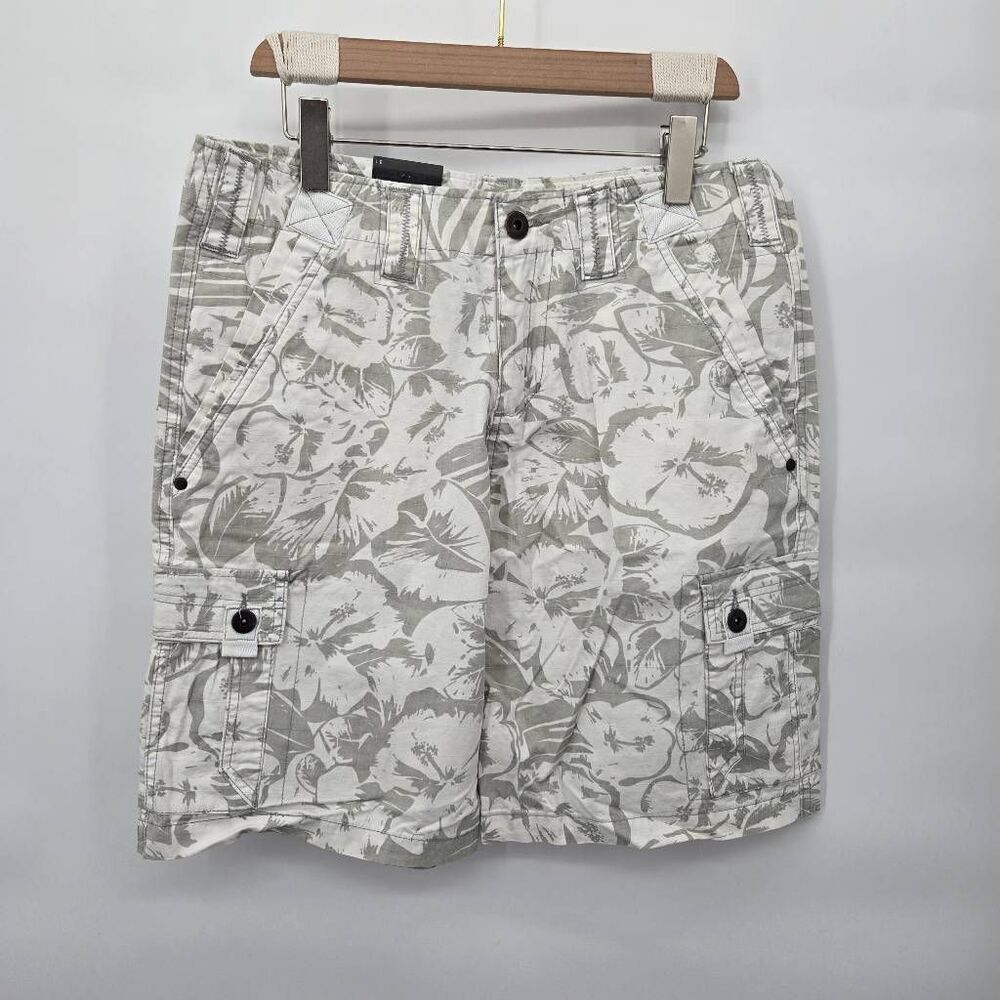 Carbon Men's Cargo Shorts Size 31 Tropical Print Hawaiian NWT
